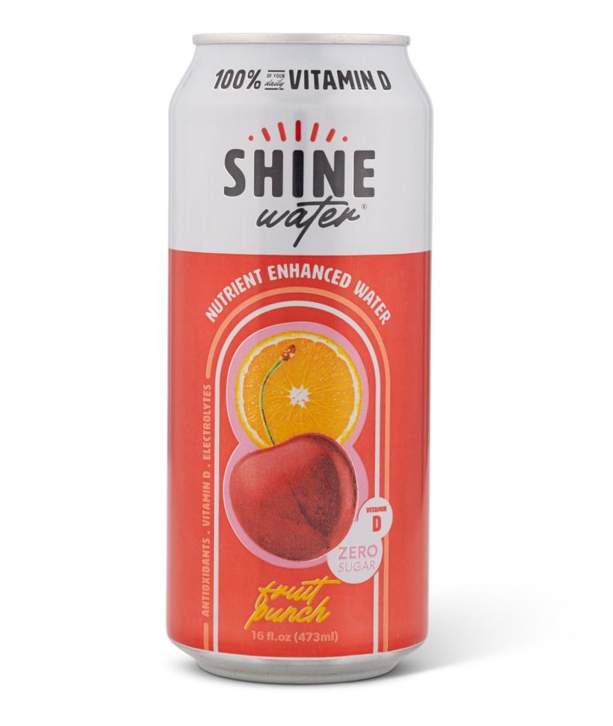 shine water fruit punch, 850036444152, hydration drink